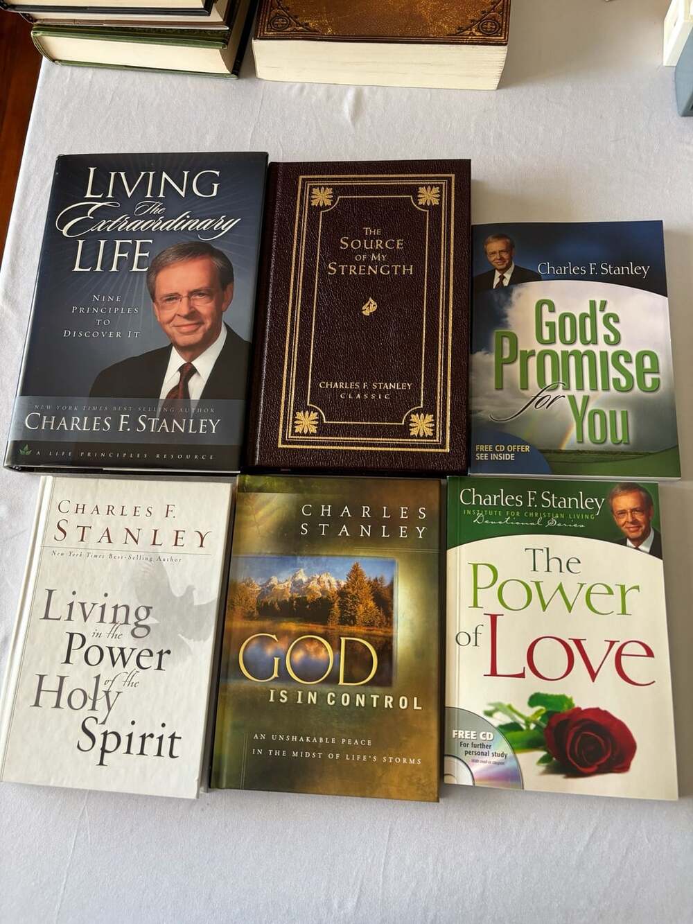 Lot of 6 Christian Books by Charles F. Stanley